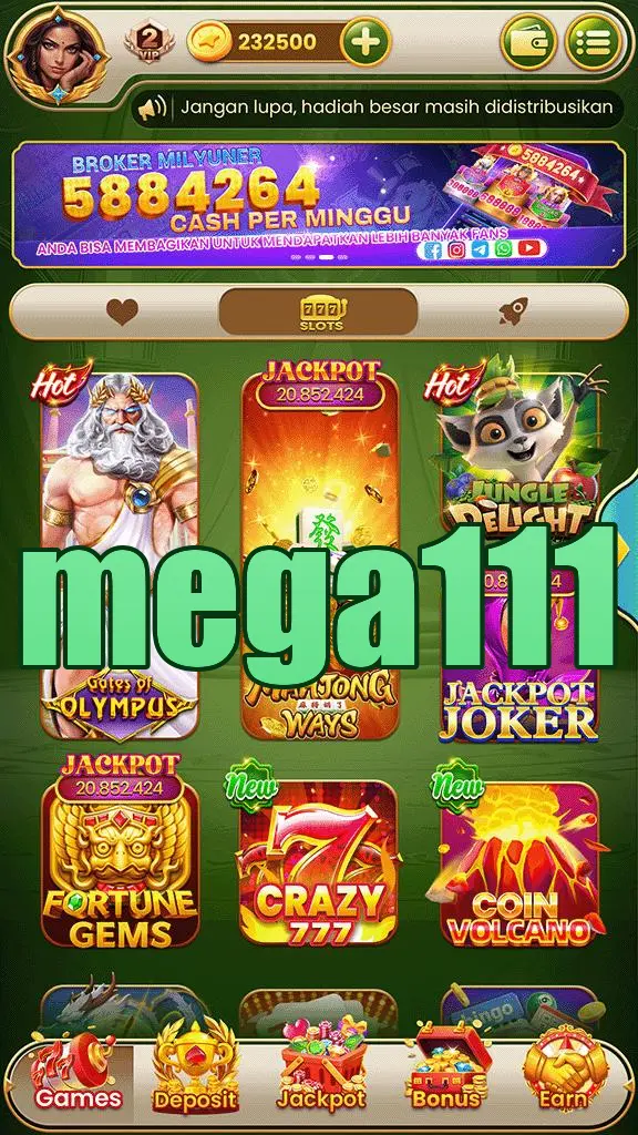 mega111 Tangkapan Layar Resmi APK